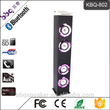 Chine batterie Bluetooth élégant sans fil en bois home cinéma système audio haut-parleur tour